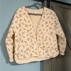 Elodie Cream Quilted Jacket